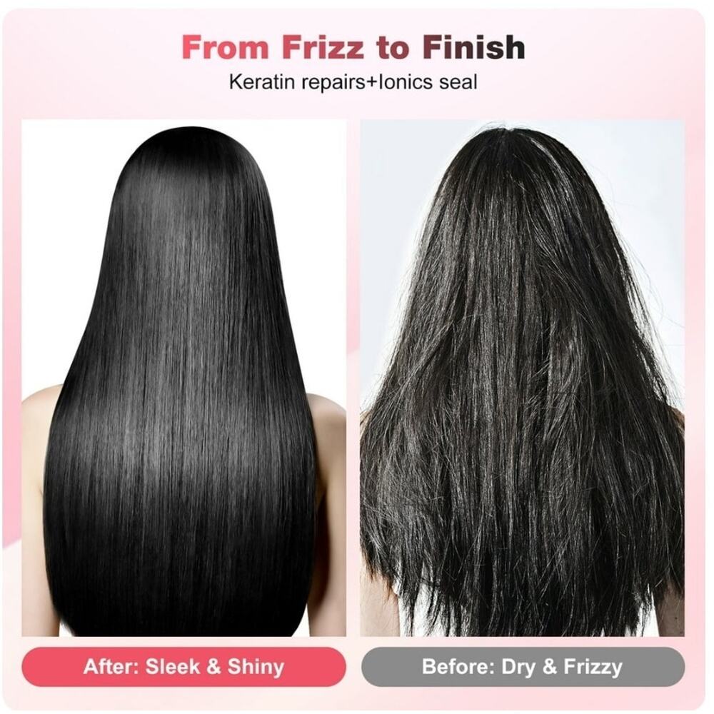 MCURO 1 inch Hair Straightener, Flat Iron for Hair Infused with Keratin, Dual... - Picture 5 of 9